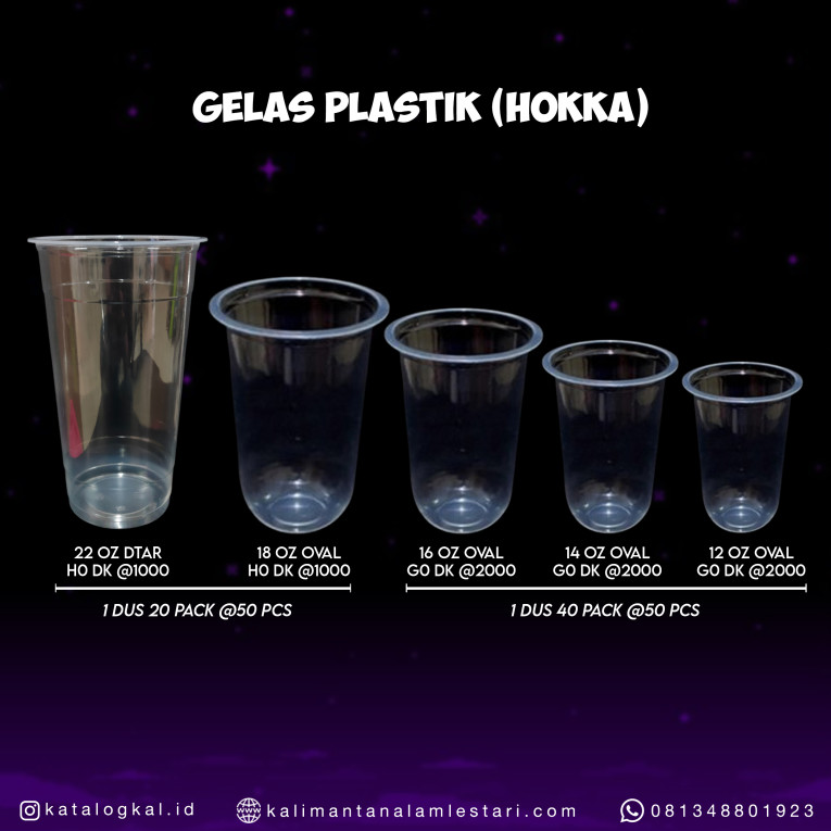 [HOKKA] - Cup Plastik