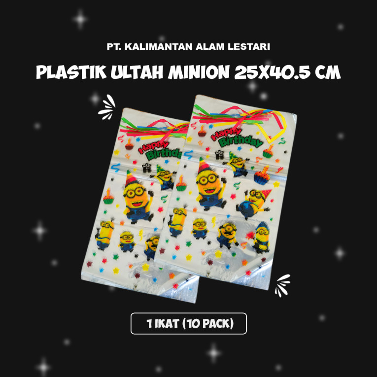 [Tenis Meja] - Plastik Ultah Minion 25X40.5 cm