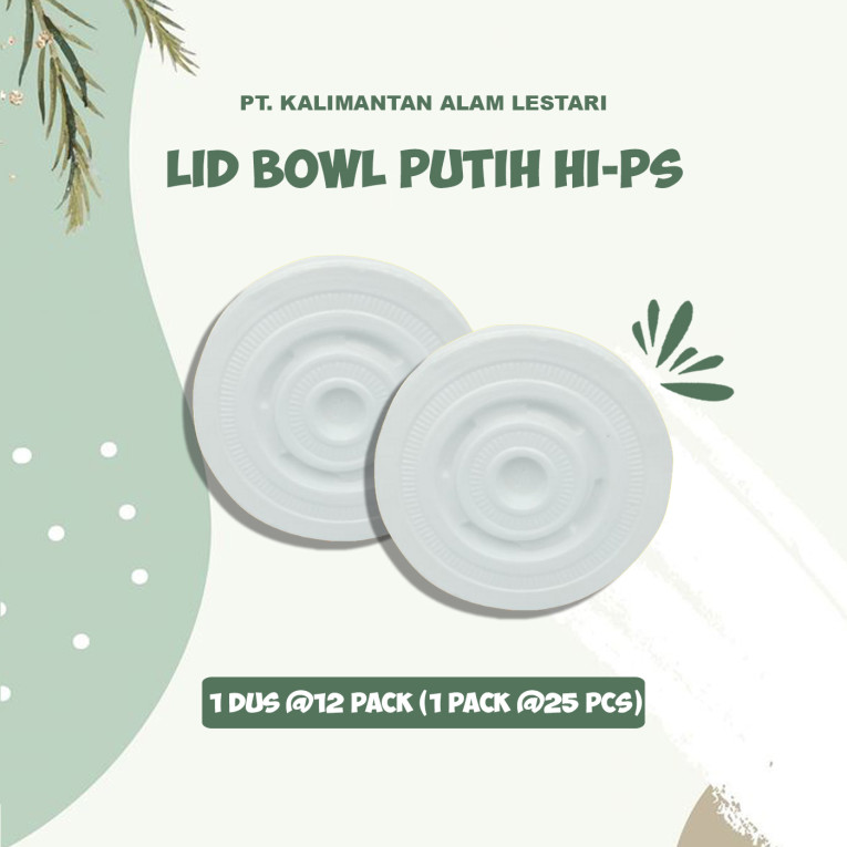 [T.M] - Lid Bowl Putih (HI-PS)