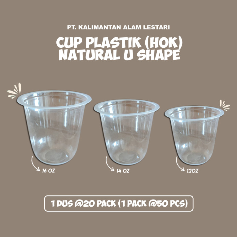 [HOK] - Cup Plastik Natural
