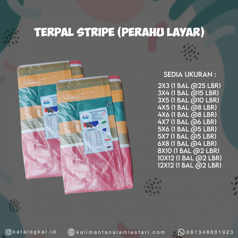 [Perahu Layar] - Terpal Stripe