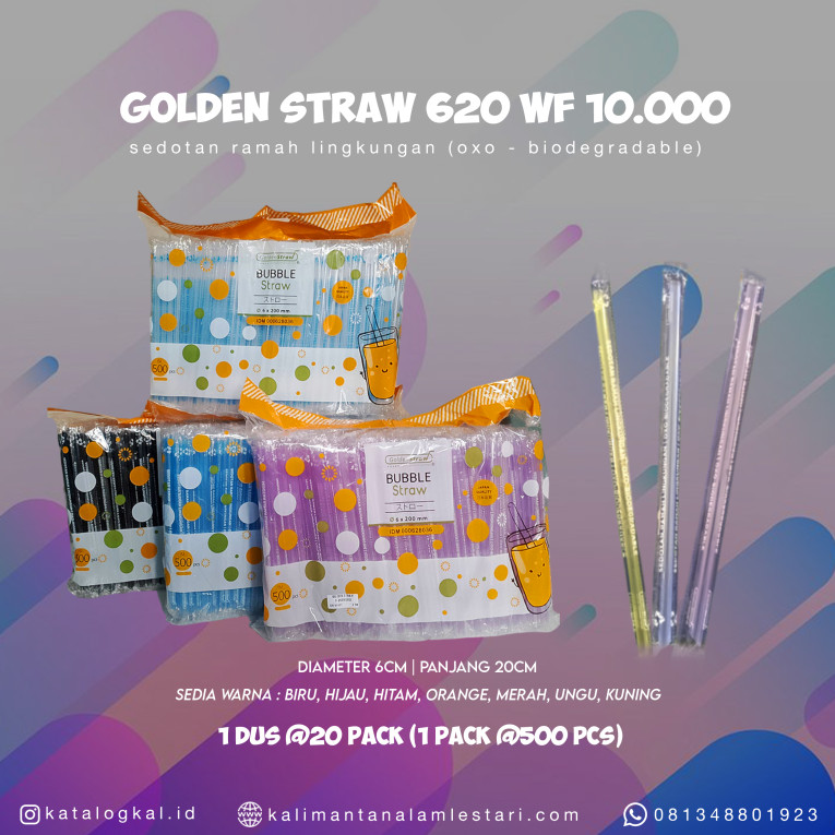 [Golden Straw] - Sedotan 620 WF @10000
