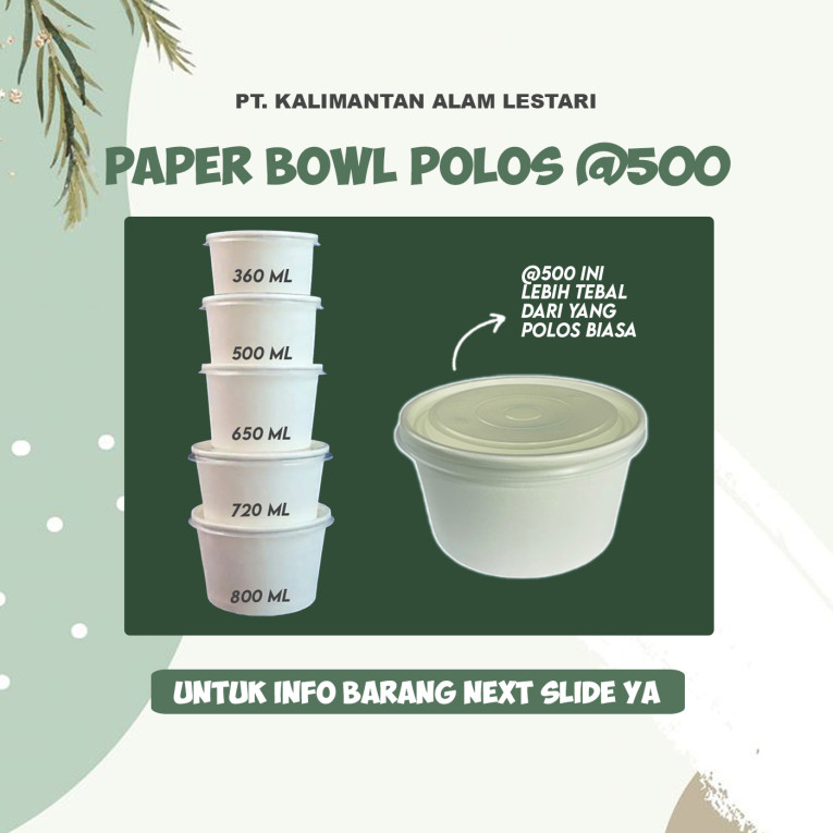 [T.M] - Paper Bowl Polos @500