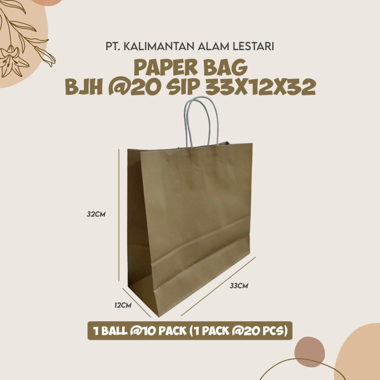 [SIPaper] - Paper Bag BJH 33x12x32cm @20