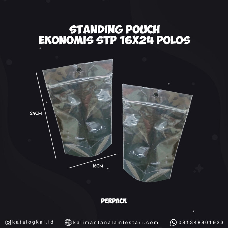 [Ekonomis] - Standing Pouch STP 16x24 Polos