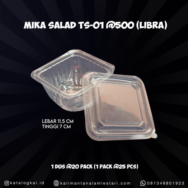 [Libra] - Kemasan Mika Salad TS-01 @500