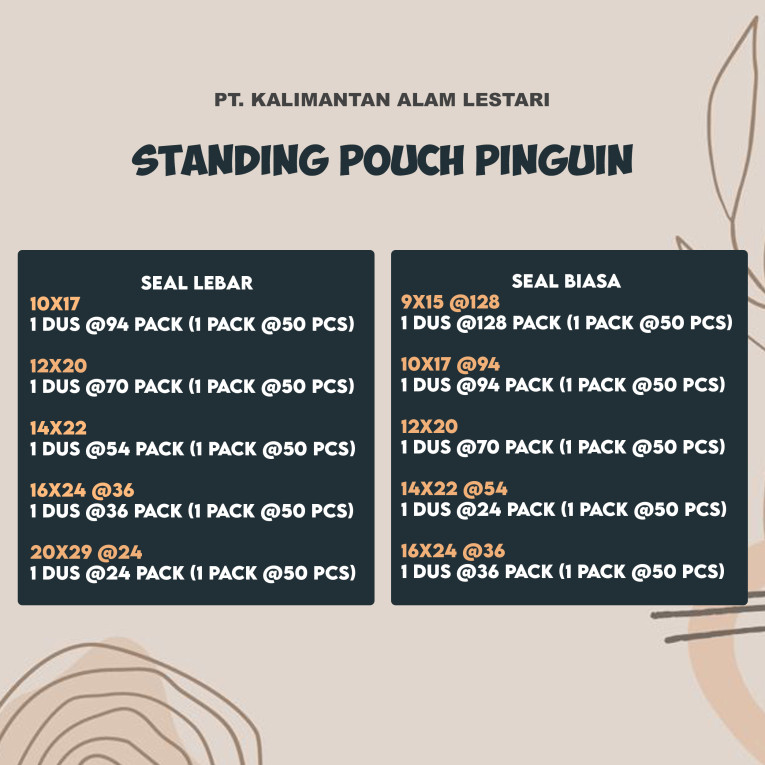 [Pinguin] - Standing Pouch
