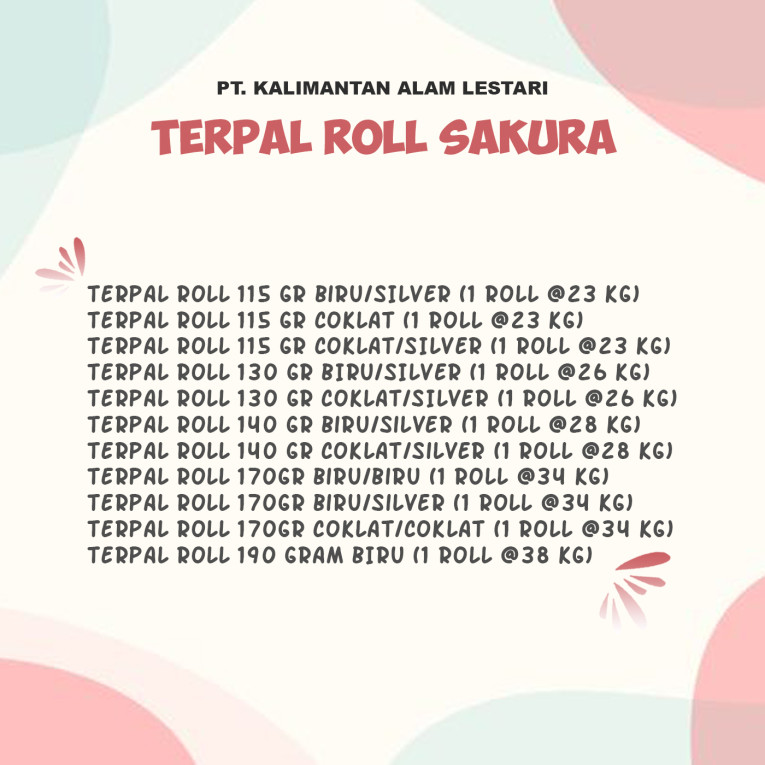 [Sakura] - Terpal Roll