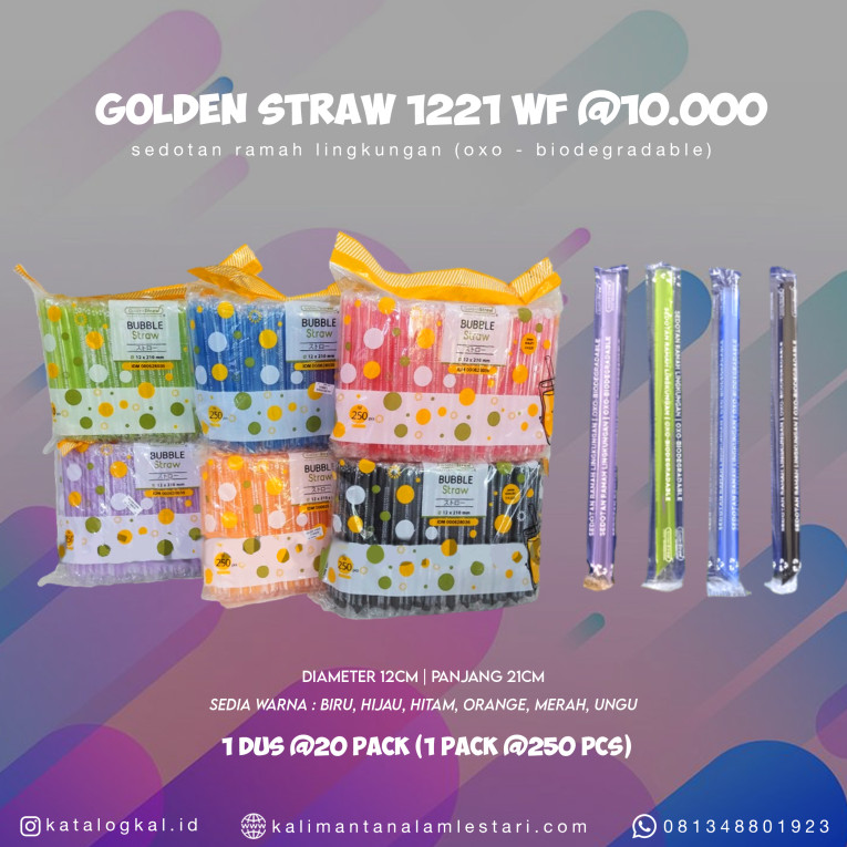 [Golden Straw] - Sedotan 1221 WF @5000