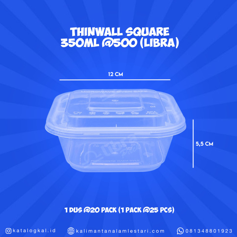 [Libra] - Thinwall Square 350ml @500