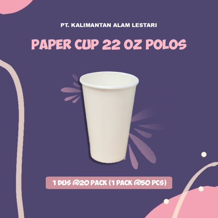 [Starindo] - Paper Cup 22oz Polos