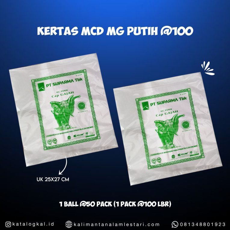 [Suparma] - Kertas MCD MG Putih @100