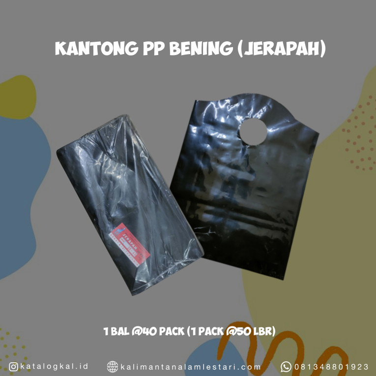 [Jerapah] - Kantong LLDPE 07/30x40 Hitam