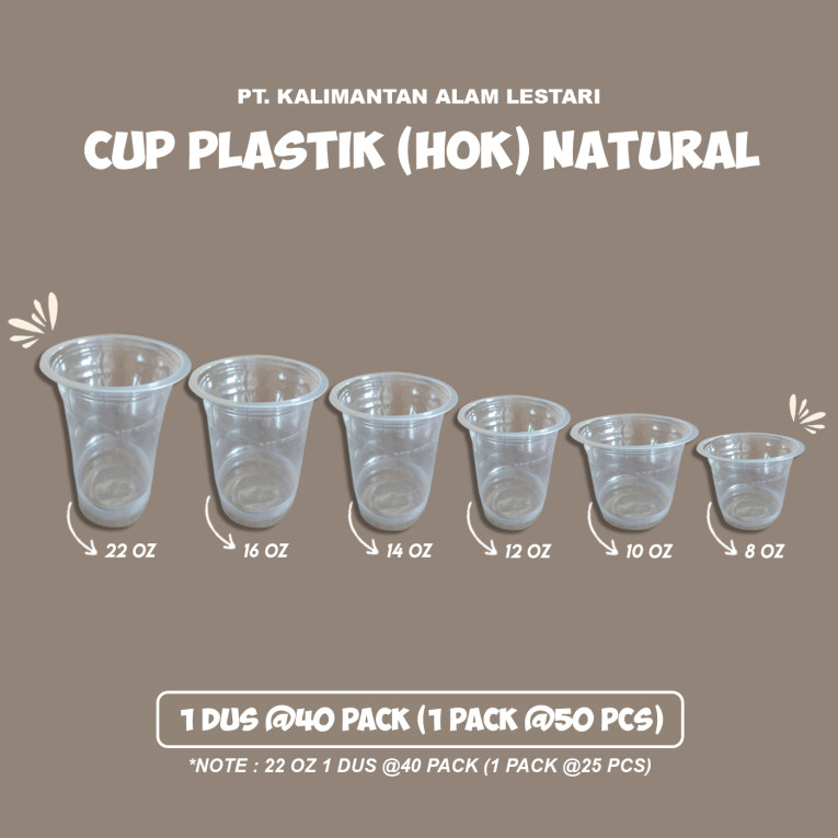 [HOK] - Cup Plastik Natural