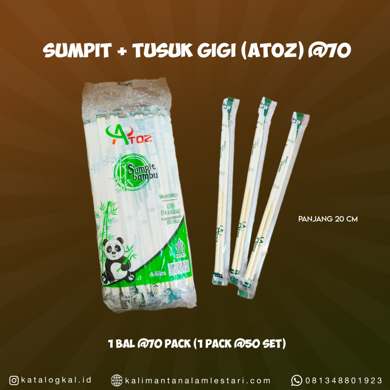 [Atoz] - Sumpit + Tusuk Gigi @70
