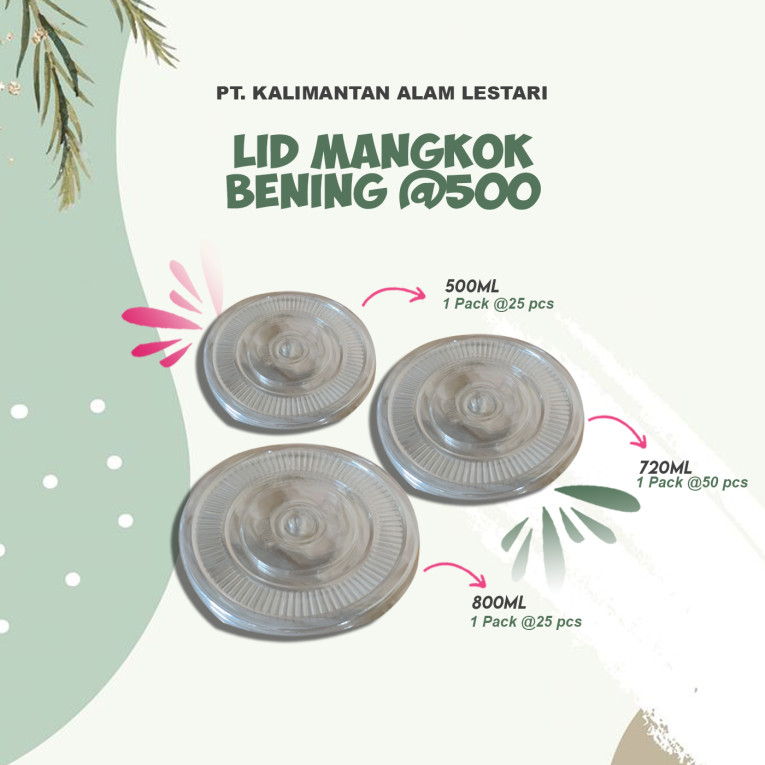 [T.M] - Lid Mangkok bening @500