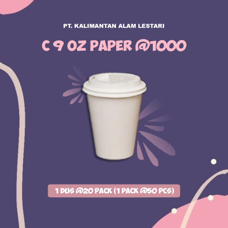 [Starindo] - Paper Cup C 9oz @1000