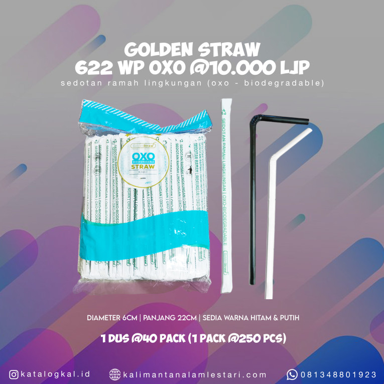 [Golden Straw] - Sedotan 622 WP OXO @10000 LJP