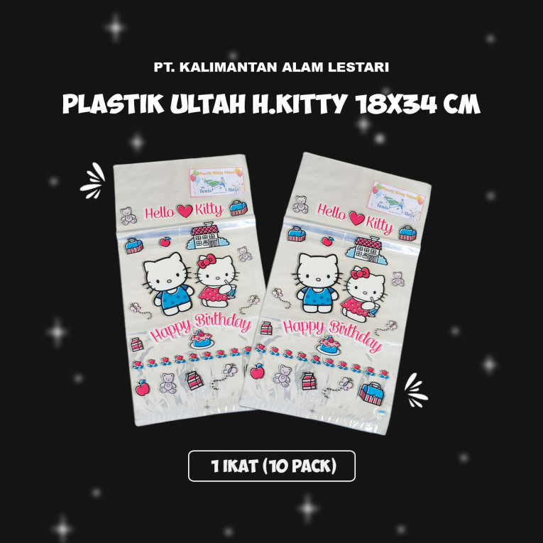 [Tenis Meja] - Plastik Ultah H.Kitty 18X34 cm