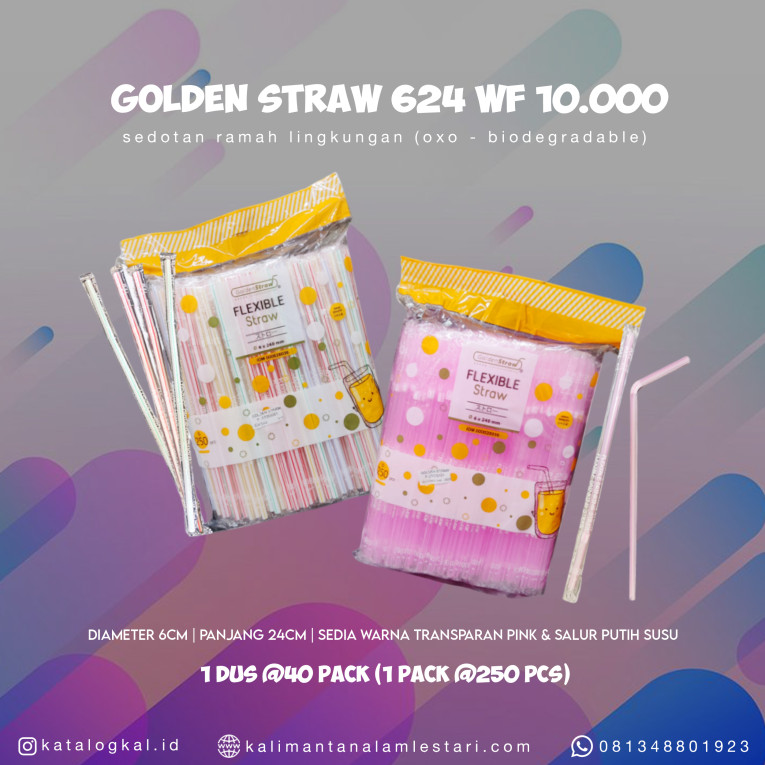 [Golden Straw] - Sedotan 624 WF @10000